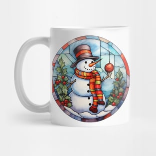 Snowman and Holly Mug